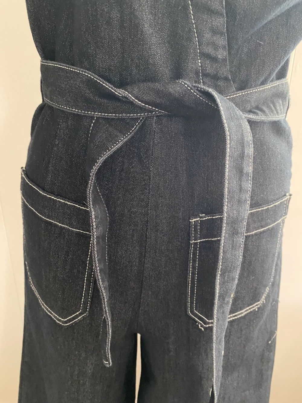 Maeve by Anthropologie The Collette Wrap Jumpsuit Denim, size 6 - Picture 4 of 9